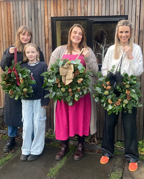 Christmas wreath workshop