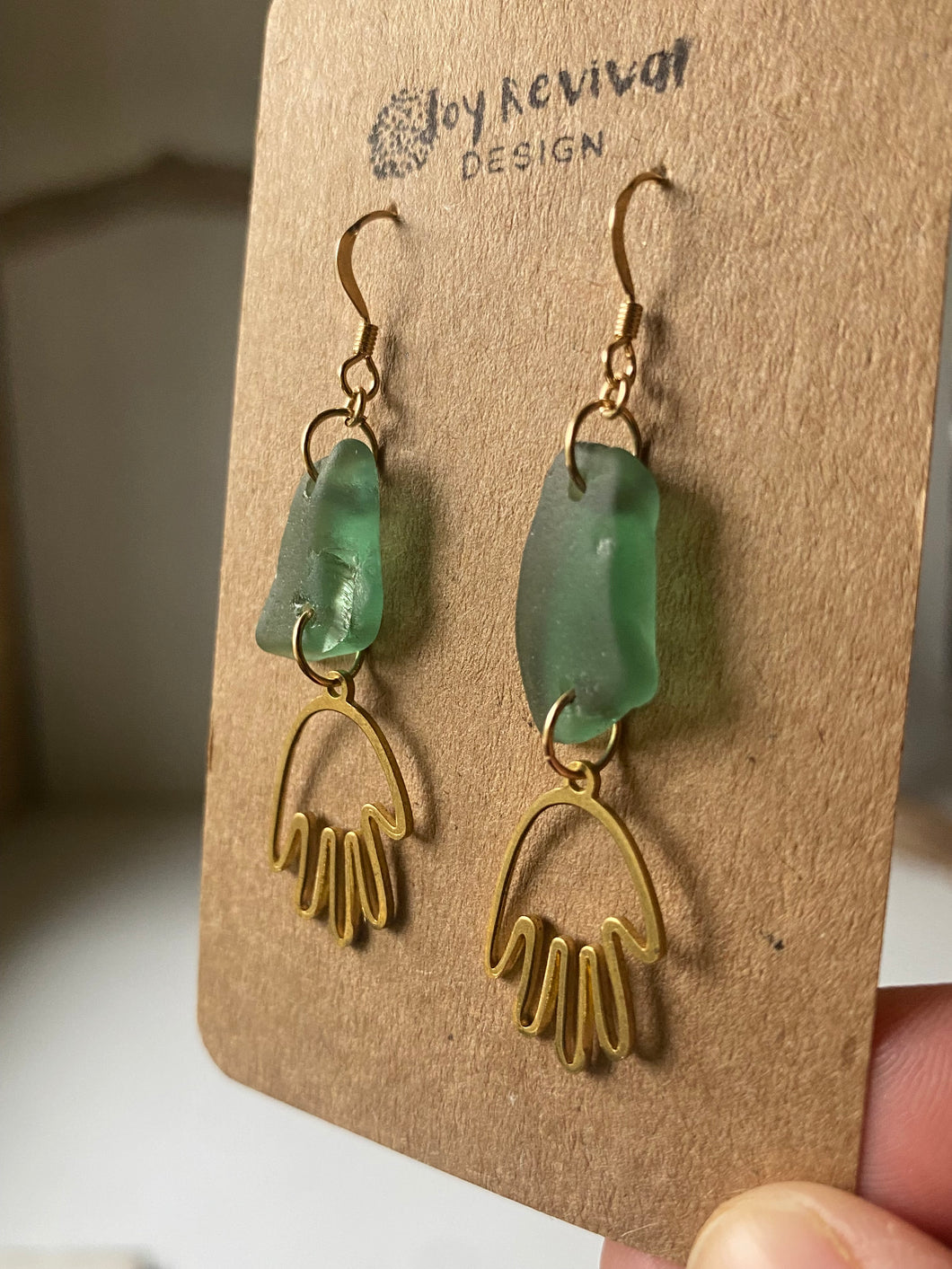 Joy Sea Glass Earrings 034