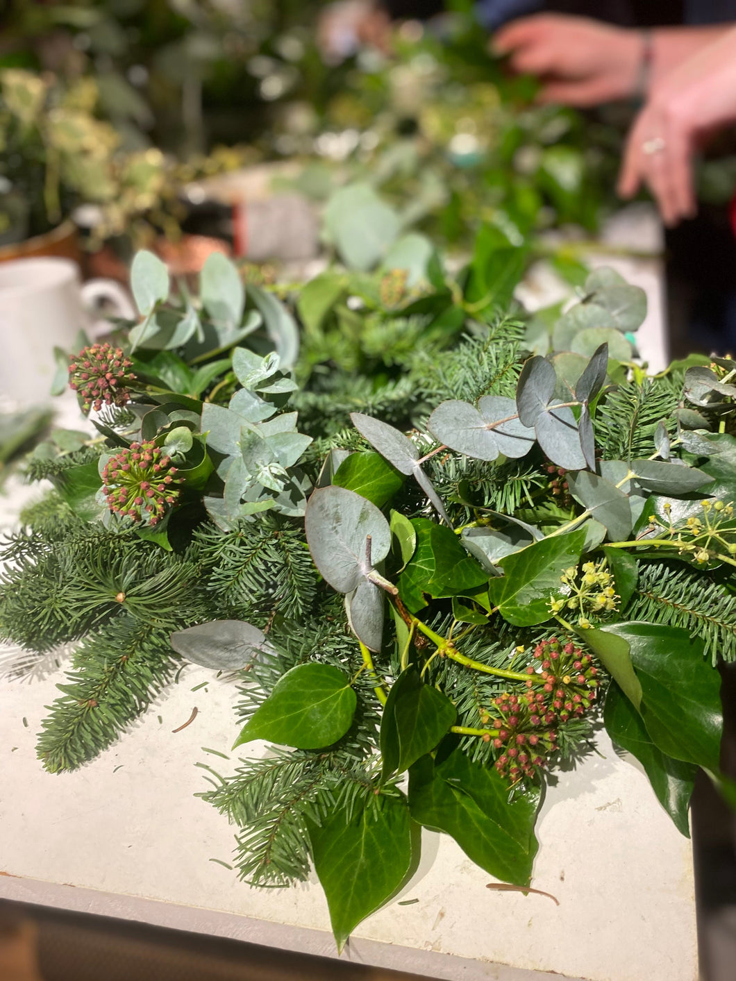 Spring wreath workshop