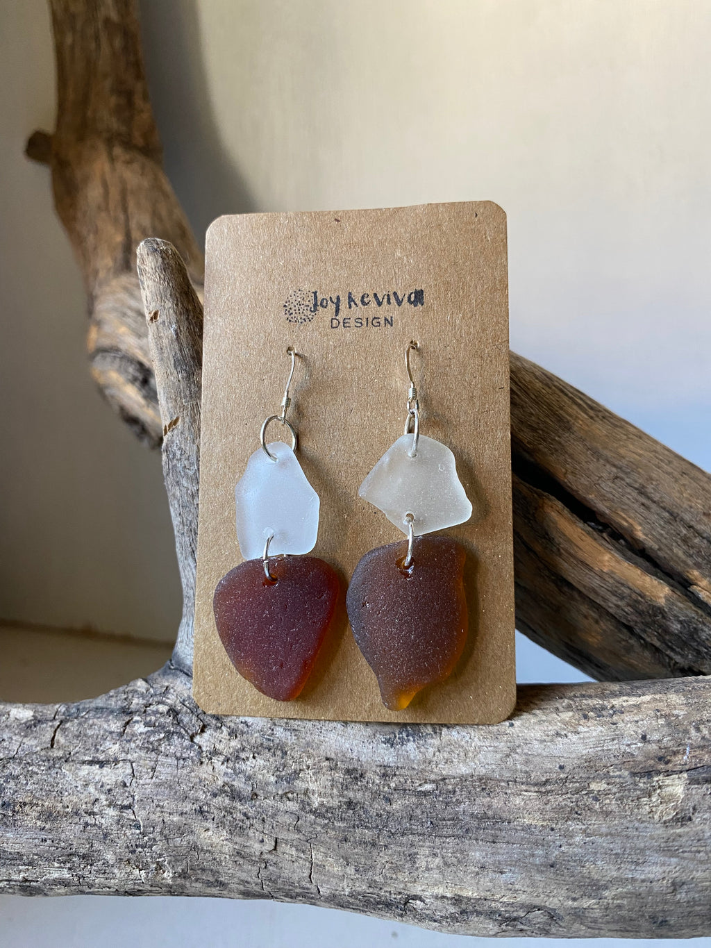 Joy Sea Glass Earrings: The ombre