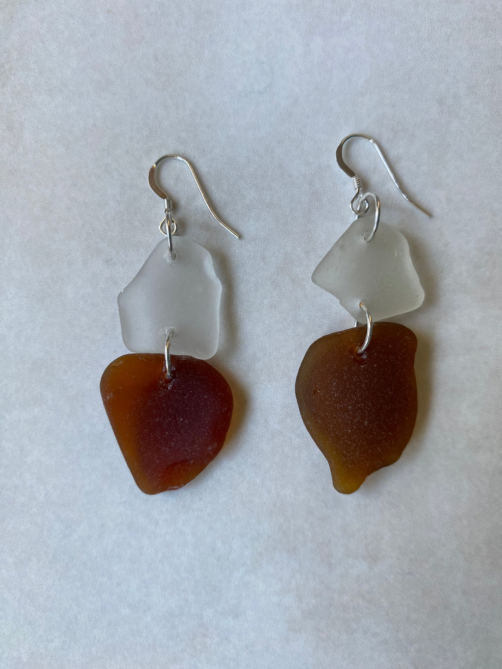 Joy Sea Glass Earrings: The ombre