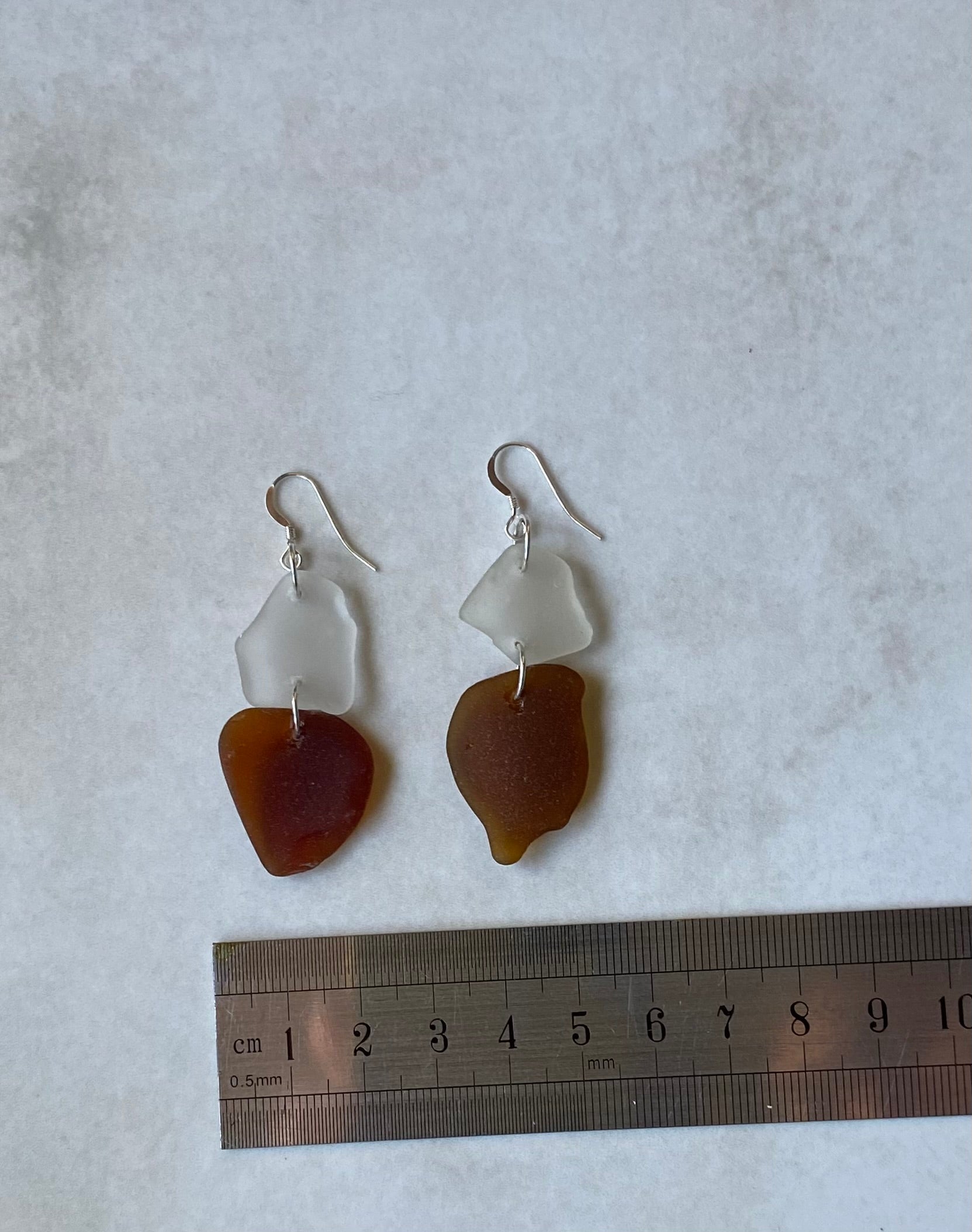 Joy Sea Glass Earrings: The ombre