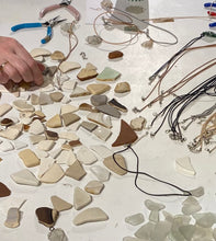 Load image into Gallery viewer, Sea Glass Jewellery Experience (Collect &amp; Create workshop) - Sun 22nd Sept. 11.30am
