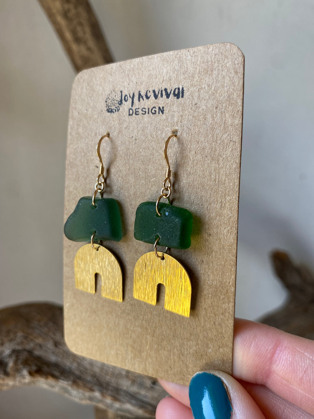 Joy Sea Glass Earrings 069