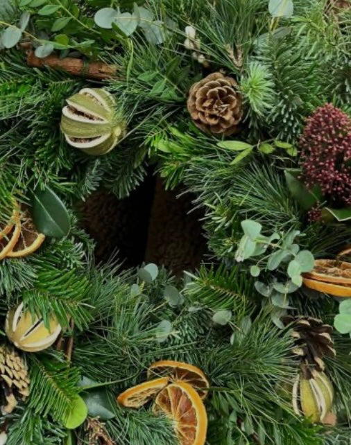 Christmas floral wreath workshop