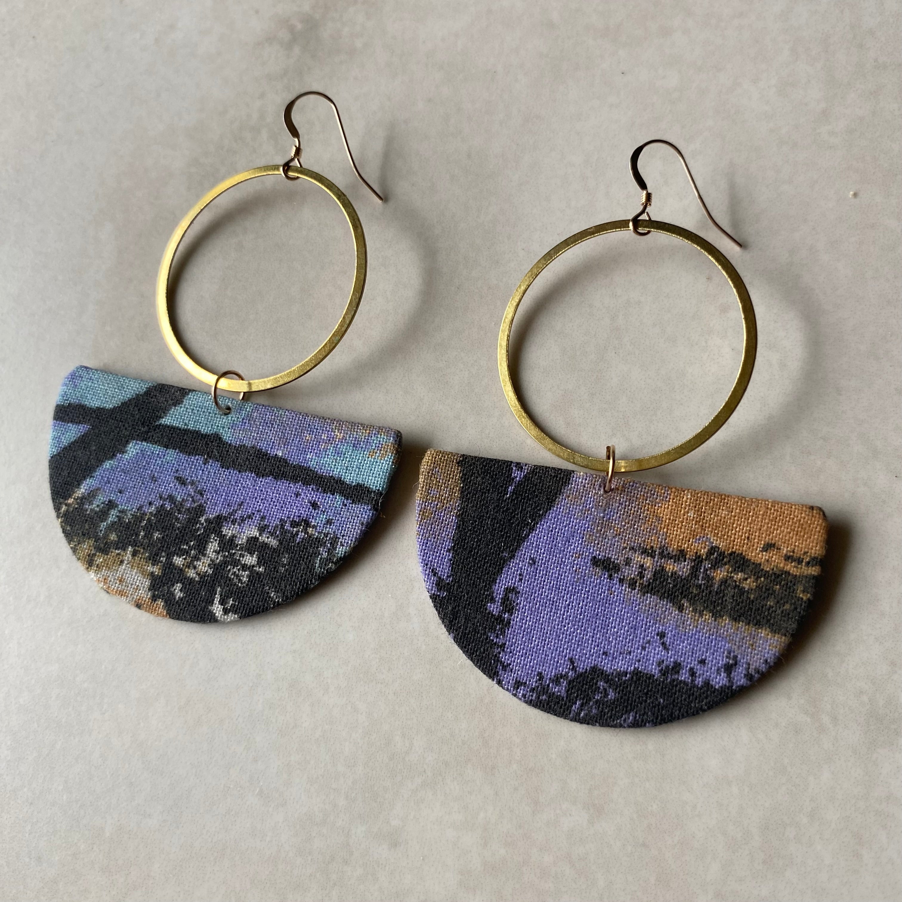 Bold + Beautiful Statement Jewellery Workshop - handstitched unique earrings.