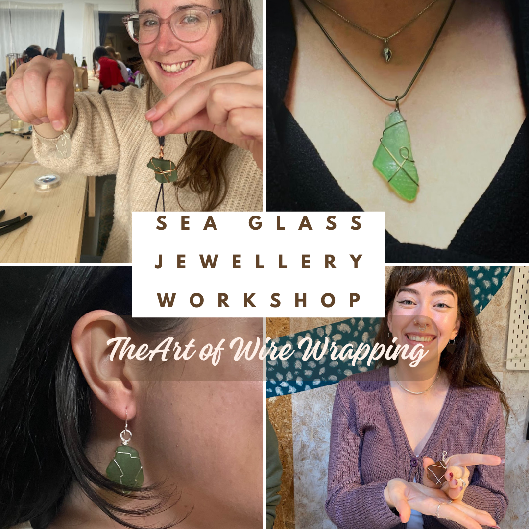 Sea Glass Jewellery workshop - wrap + create
